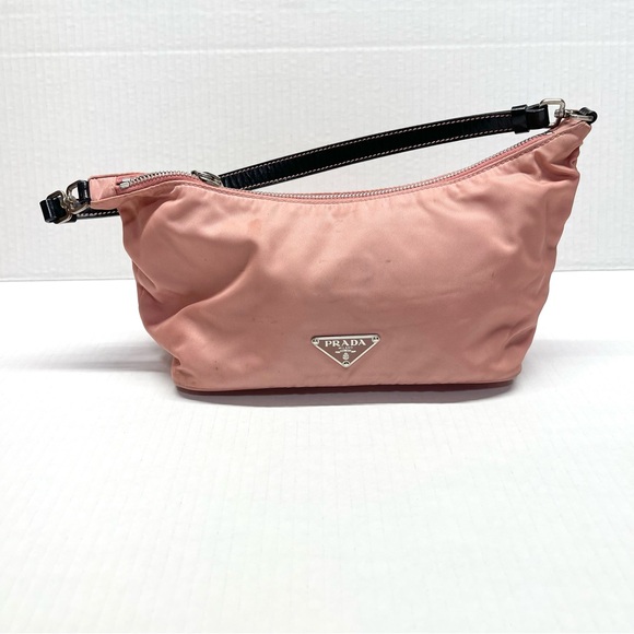 Prada Handbags - Prada Tessuto Nylon Pochette Bag Pink